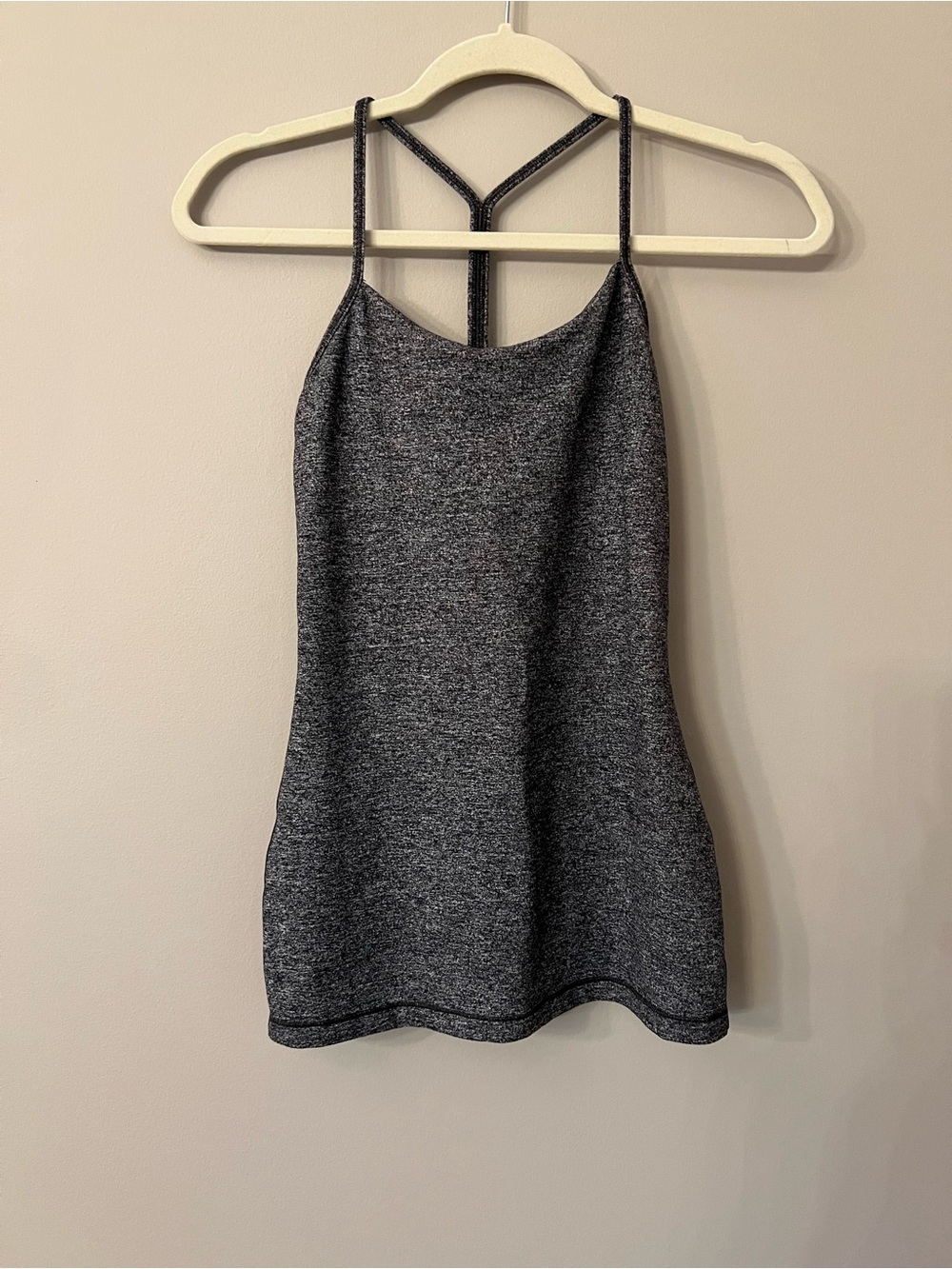 lululemon athletica Heather Charcoal Strappy Tank